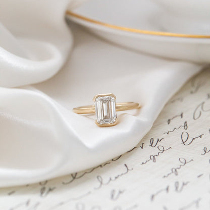 The Zadie Emerald Cut Solitaire