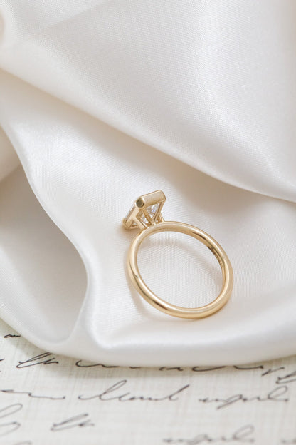 The Zadie Emerald Cut Solitaire